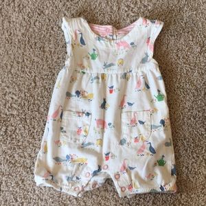 Mini Boden Baby Girl Romper